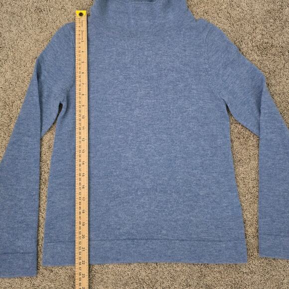 Hobbs London Merino Wool Cashmere Funnel Neck Sweater Blue XS Soft Cozy Winter - Picture 5 of 10